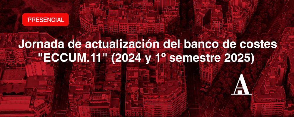Jornada de actualización del banco de costes "ECCUM.11 (2024 y 1º semestre 2025)